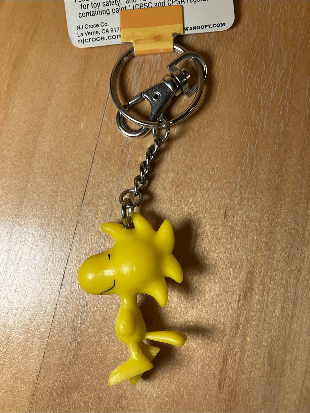 Peanuts Woodstock Bendable Clip-On Keychain - Picture 3 of 5
